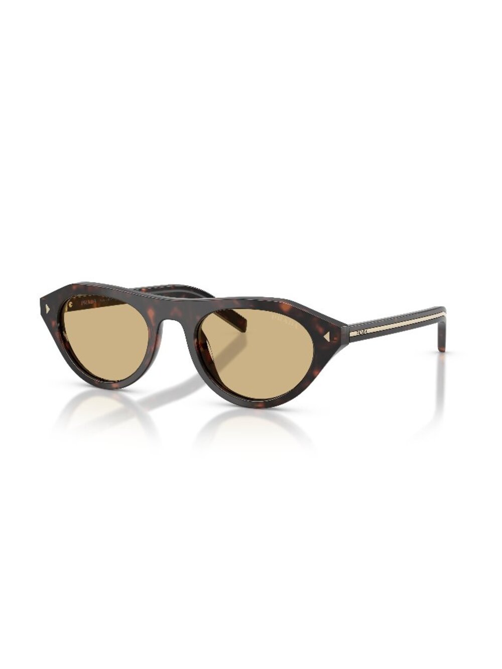 New Prada Women's Sunglasses Multicolor Aviator Brown Lens Acetate Frame PR B15S